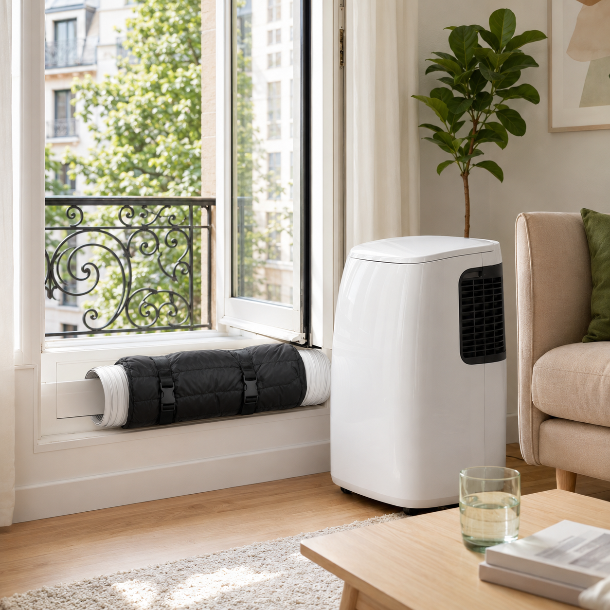 Housse isolante pour tuyau de clim mobile – 150 × 53 cm