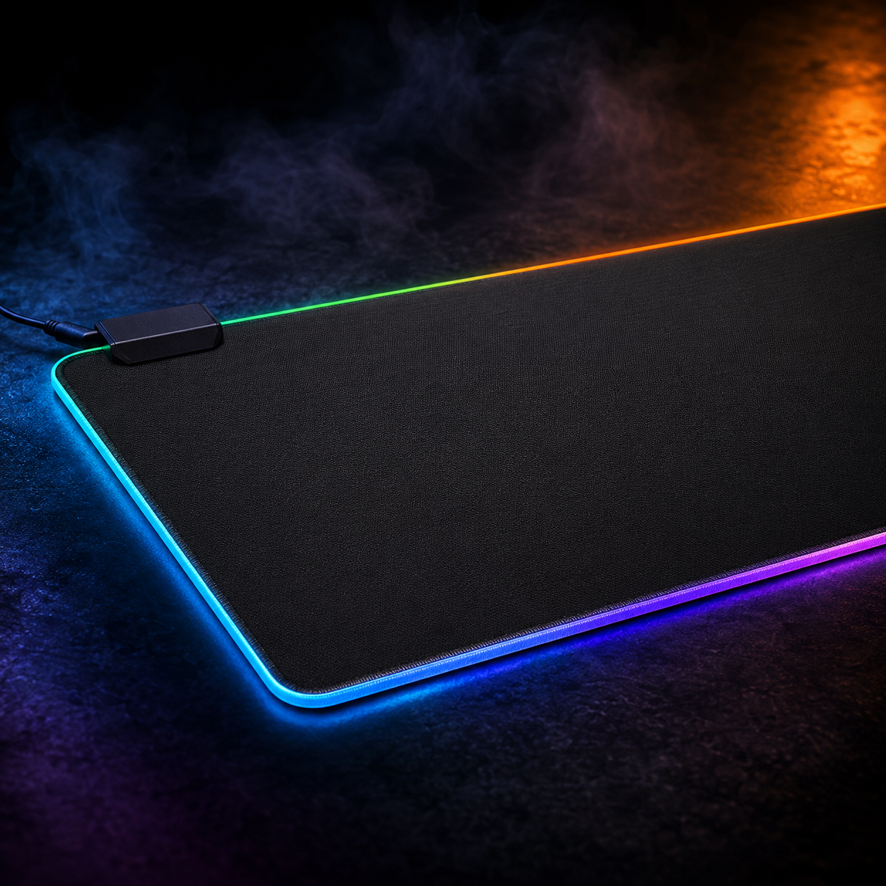 Tapis de bureau RGB – 70 × 30 cm