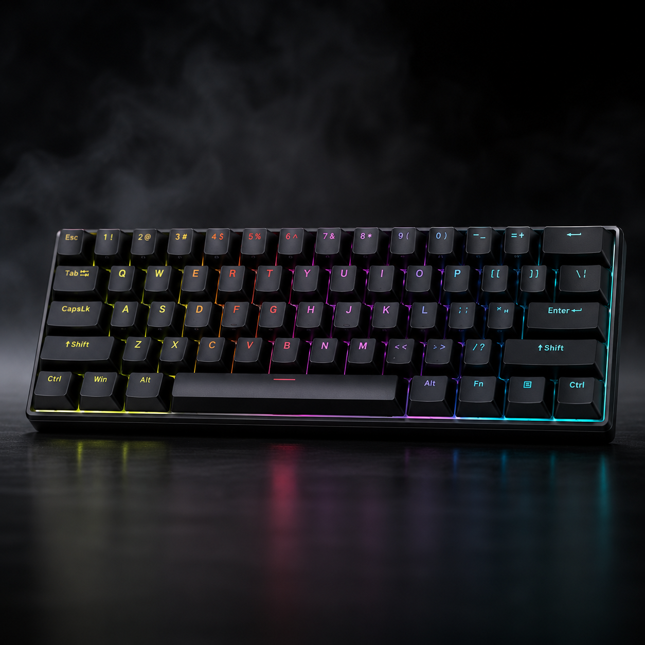 Clavier mécanique compact RGB – 61 touches