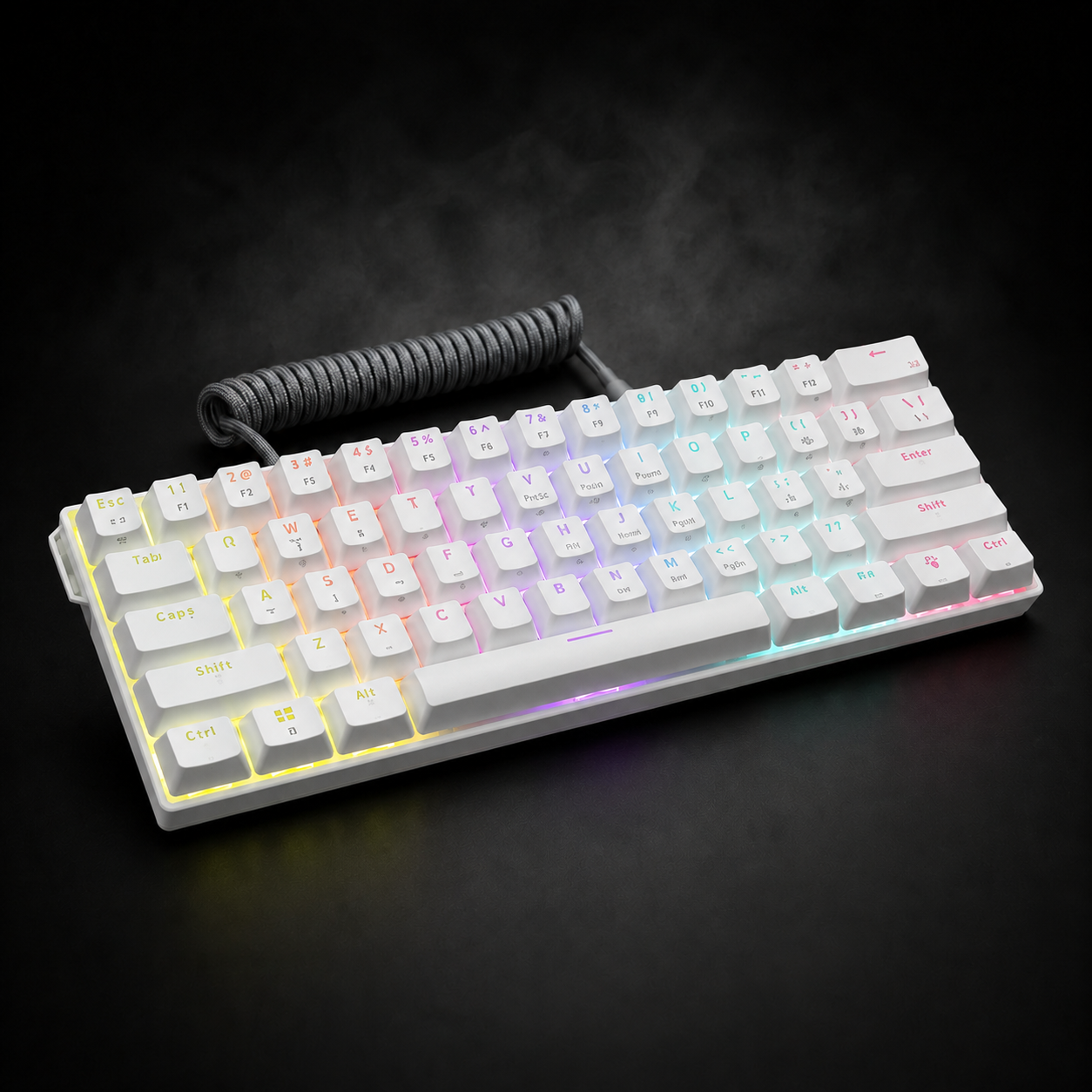 Clavier mécanique compact NK61 RGB – 61 touches